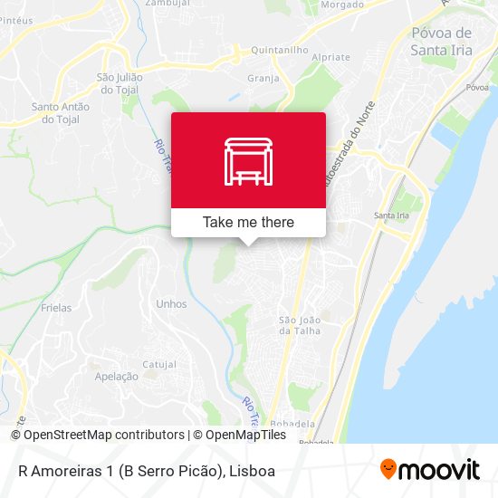 R Amoreiras 1 (B Serro Picão) mapa