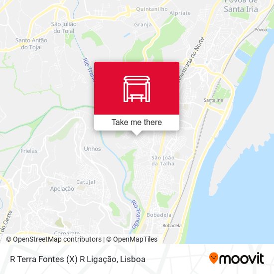 R Terra Fontes (X) R Ligação map
