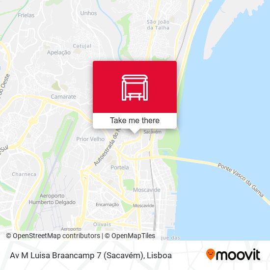 Av M Luisa Braancamp 7 (Sacavém) map