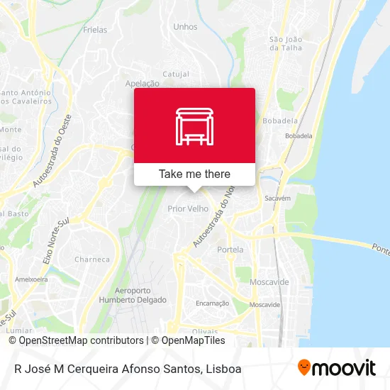 R José M Cerqueira Afonso Santos map