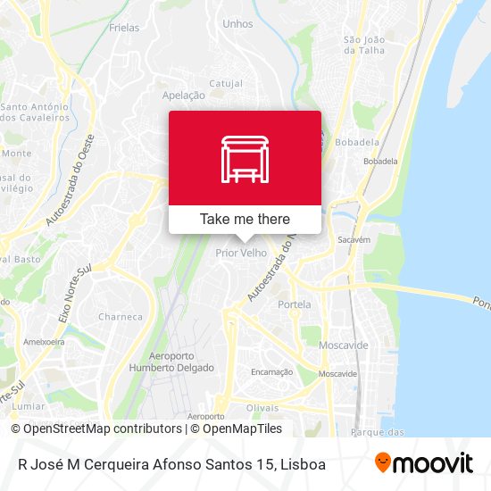 R José M Cerqueira Afonso Santos 15 map