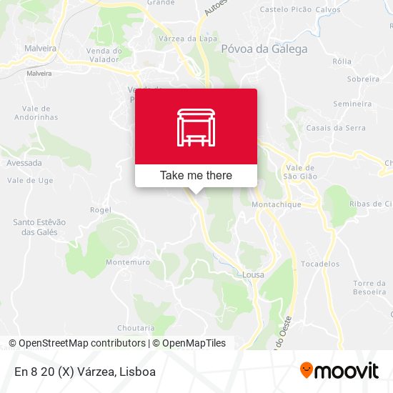 En 8 20 (X) Várzea mapa