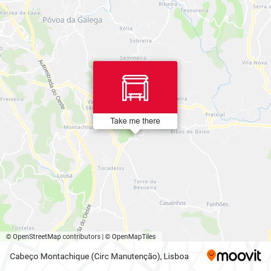 Cabeço Montachique (Circ Manutenção) map