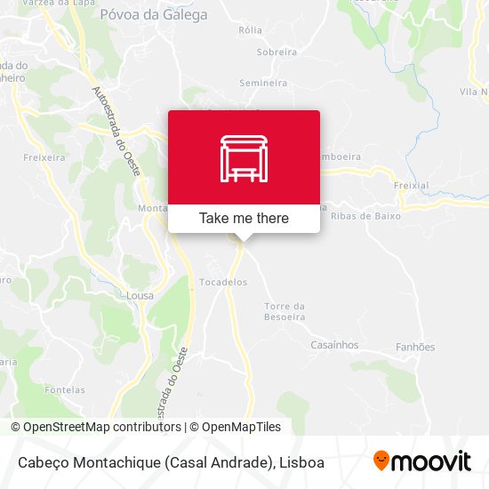 Cabeço Montachique (Casal Andrade) map