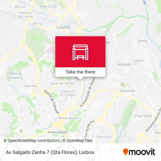 Av Salgado Zenha 7 (Qta Flores) map