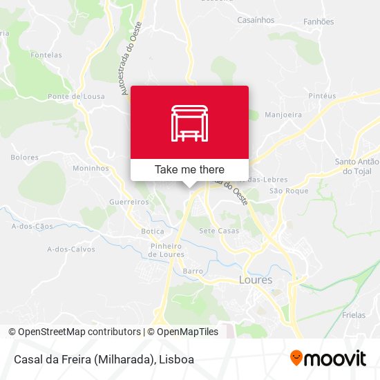 Casal da Freira (Milharada) map