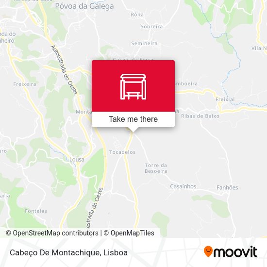 Cabeço De Montachique map