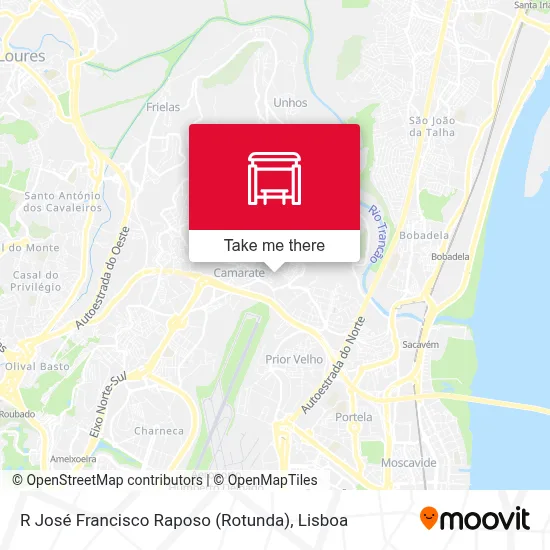 R José Francisco Raposo (Rotunda) map