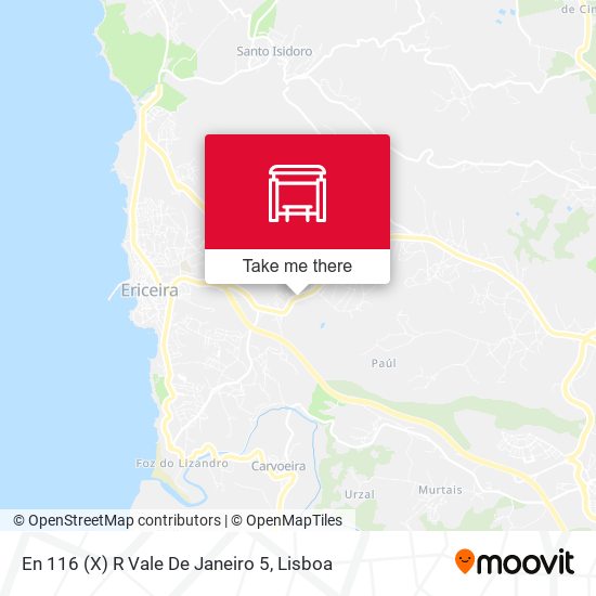 En 116 (X) R Vale De Janeiro 5 map
