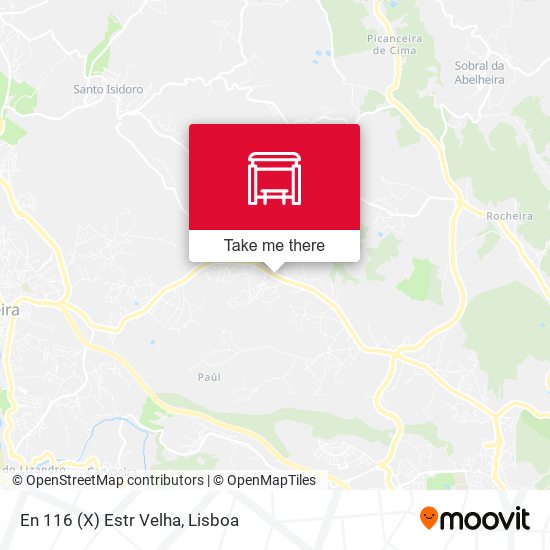 En 116 (X) Estr Velha mapa