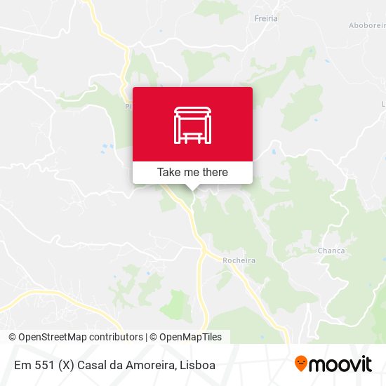 Em 551 (X) Casal da Amoreira map