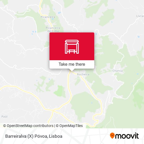 Barreiralva (X) Póvoa mapa