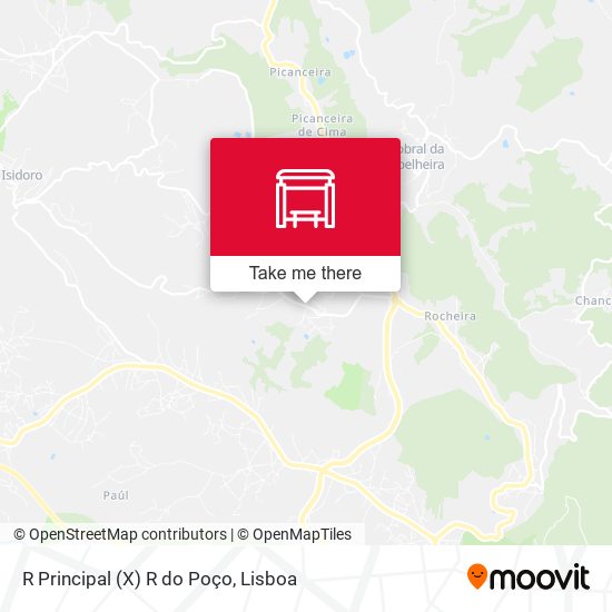 R Principal (X) R do Poço mapa