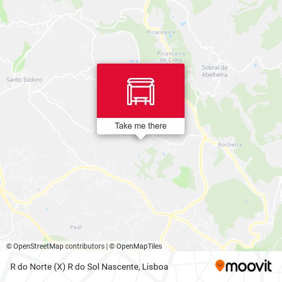 R do Norte (X) R do Sol Nascente mapa
