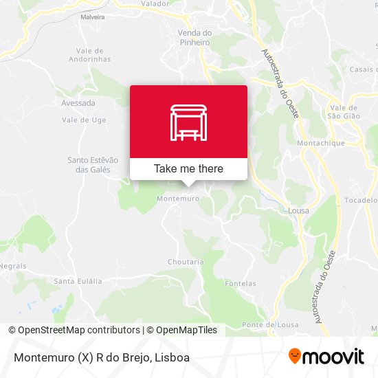 Montemuro (X) R do Brejo mapa