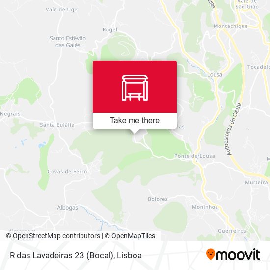 R das Lavadeiras 23 (Bocal) mapa