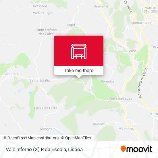 Vale Inferno (X) R da Escola map