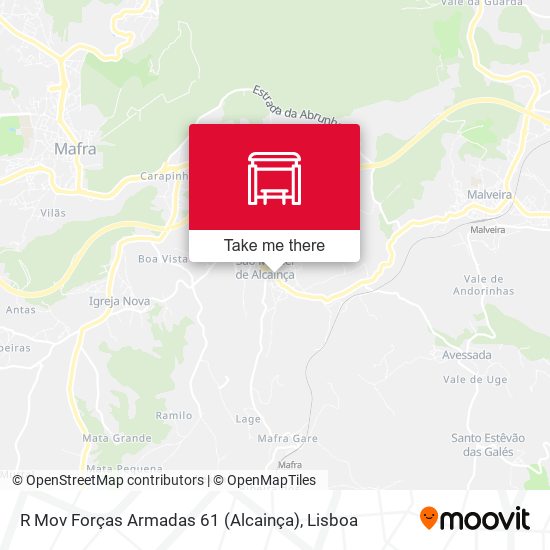 R Mov Forças Armadas 61 (Alcainça) mapa