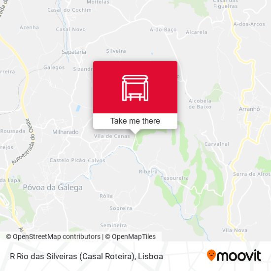 R Rio das Silveiras (Casal Roteira) map