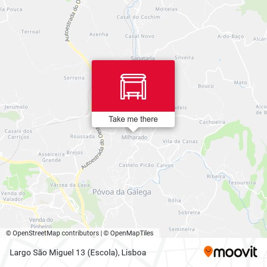 Largo São Miguel 13 (Escola) mapa