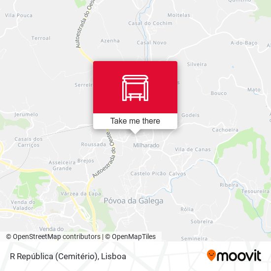R República (Cemitério) mapa