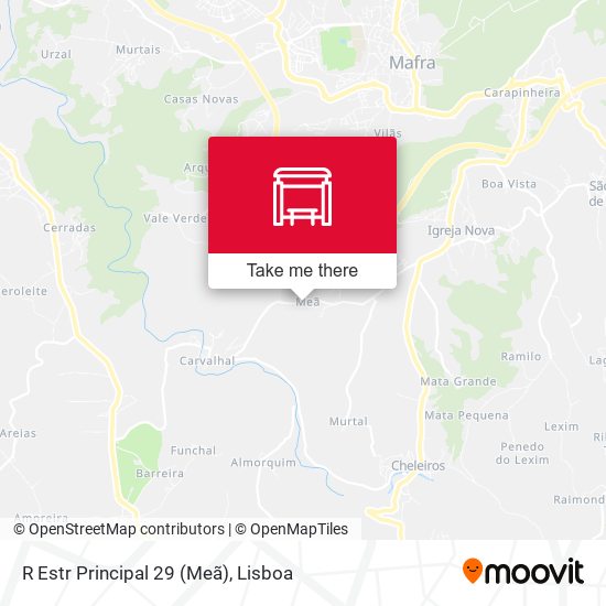R Estr Principal 29 (Meã) mapa