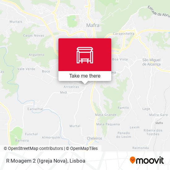 R Moagem 2 (Igreja Nova) mapa