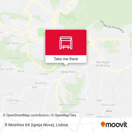 R Moinhos 64 (Igreja Nova) map