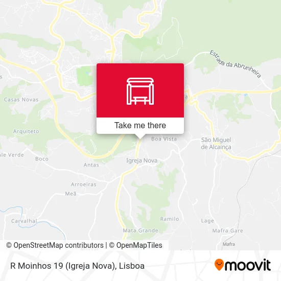 R Moinhos 19 (Igreja Nova) map