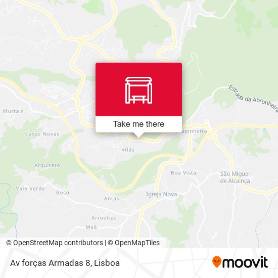 Av forças Armadas 8 map