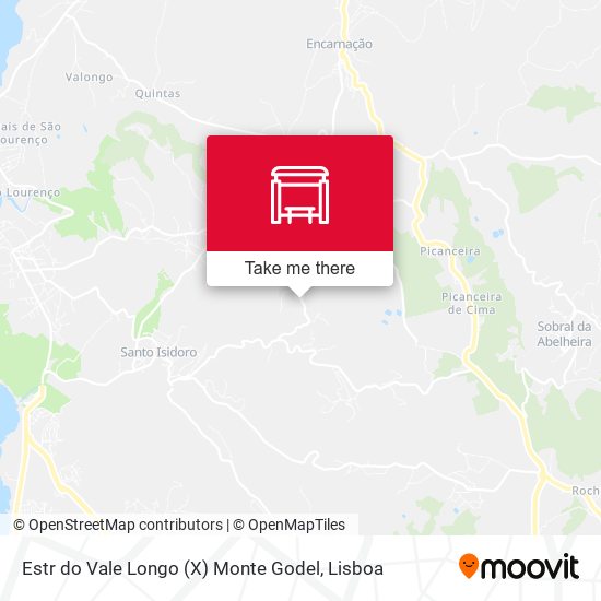 Estr do Vale Longo (X) Monte Godel map