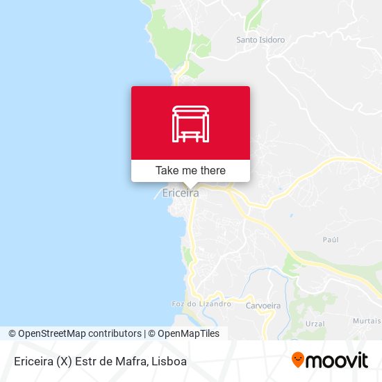 Ericeira (X) Estr de Mafra map