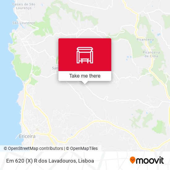 Em 620 (X) R dos Lavadouros mapa