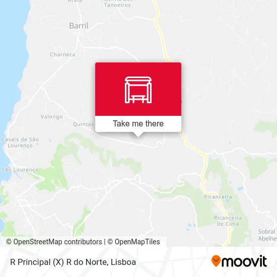 R Principal (X) R do Norte map