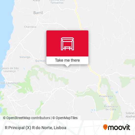 R Principal (X) R do Norte mapa