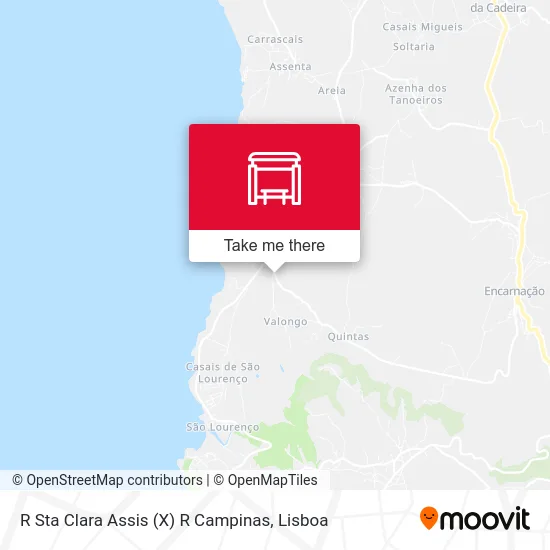 R Sta Clara Assis (X) R Campinas map
