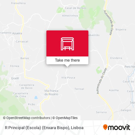 R Principal (Escola) (Enxara Bispo) map
