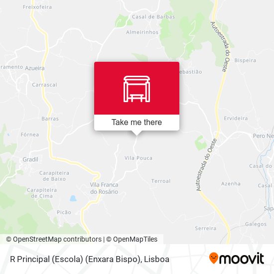 R Principal (Escola) (Enxara Bispo) mapa
