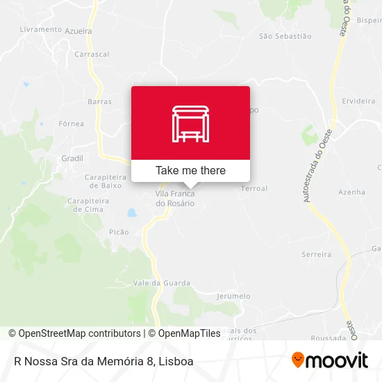R Nossa Sra da Memória 8 map