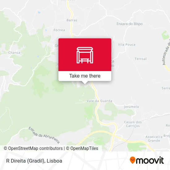 R Direita (Gradil) map