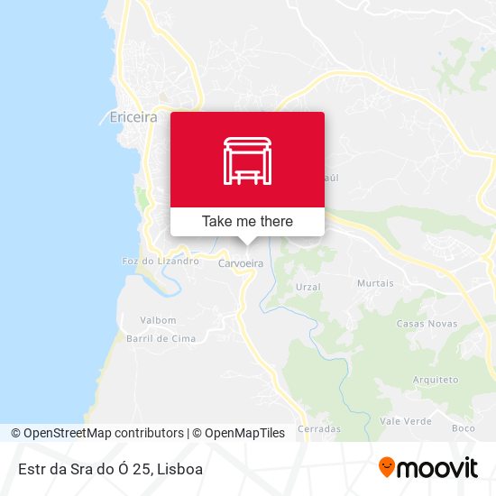 Estr da Sra do Ó 25 mapa