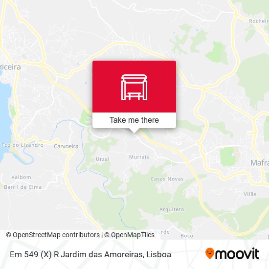 Em 549 (X) R Jardim das Amoreiras map