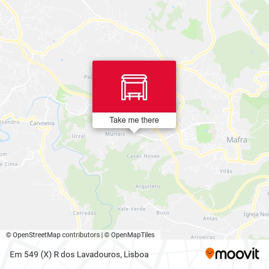 Em 549 (X) R dos Lavadouros map