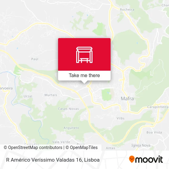 R Américo Veríssimo Valadas 16 map