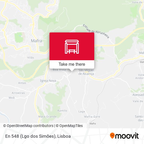 En 548 (Lgo dos Simões) mapa