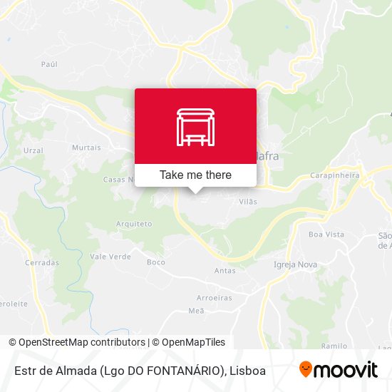 Estr de Almada (Lgo DO FONTANÁRIO) map