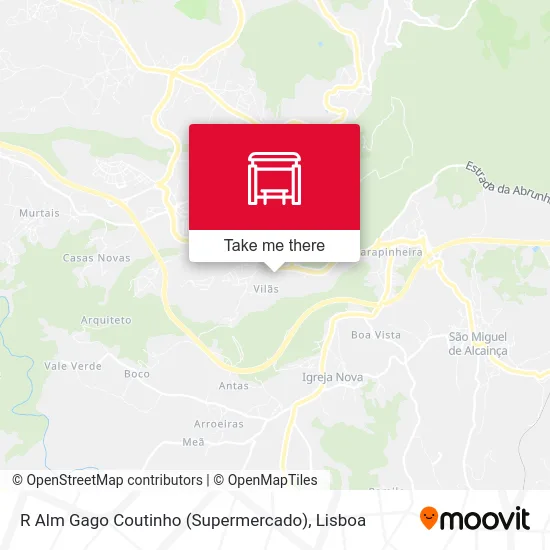 R Alm Gago Coutinho (Supermercado) map