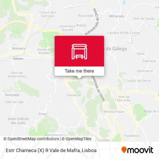 Estr Charneca (X) R Vale de Mafra map