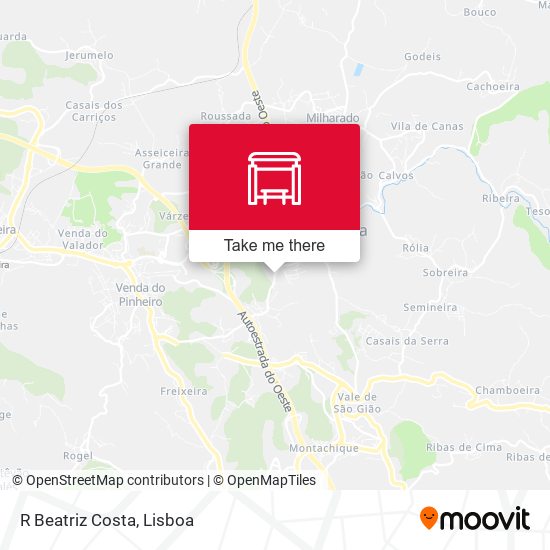 R Beatriz Costa mapa