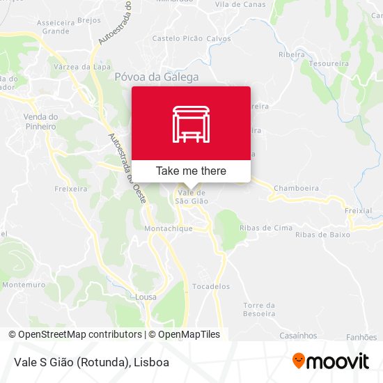 Vale S Gião (Rotunda) map
